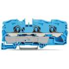 WAGO ELETTRONICA - Morsetto passante per 3 conduttori.16 mm².per applicazioni Ex-e-II e Ex-i.blu