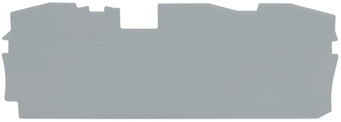 WAGO ELETTRONICA - Piastra terminale e intermedia.spessore 1 mm.grigio