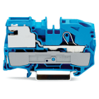WAGO ELETTRONICA - Morsetto sezionatore del neutro per 1 conduttore.16 mm².Push-in CAGE CLAMP®.blu