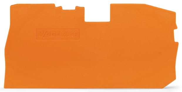 WAGO ELETTRONICA - Piastra terminale e intermedia.spessore 1 mm.arancione