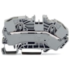 WAGO ELETTRONICA - Morsetti di alimentazione per 2 conduttori per scatole di distribuzione.16 mm².marcatura centrale e laterale.grigio 2016-7601