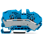 WAGO ELETTRONICA - Morsetti di alimentazione per 2 conduttori per scatole di distribuzione.16 mm².marcatura centrale e laterale.blu 2016-7604