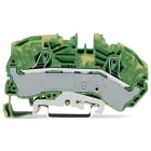 WAGO ELETTRONICA - Morsetto di terra per 2 conduttori.16 mm².marcatura centrale e laterale.verde-giallo 2016-7607