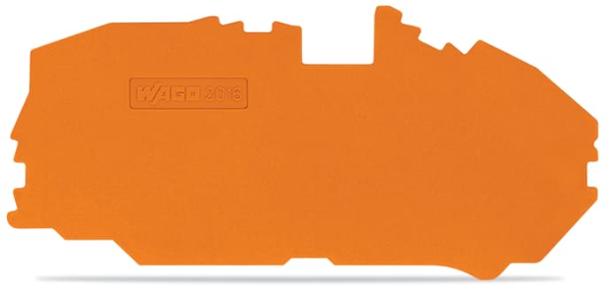 WAGO ELETTRONICA - Piastra terminale e intermedia.spessore 1 mm.arancione