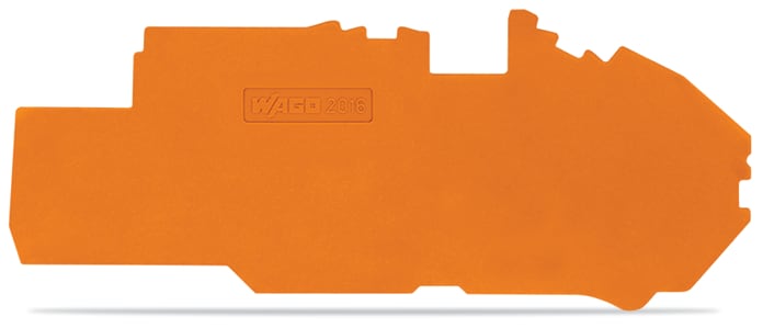 WAGO ELETTRONICA - Piastra terminale e intermedia.spessore 1 mm.arancione
