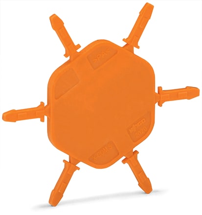 WAGO ELETTRONICA - Supporto con 6 spine di codifica.per codificare i connettori femmina.per morsetti di base.arancione