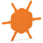 WAGO ELETTRONICA - Supporto con 6 spine di codifica.per codificare i connettori femmina.per morsetti di base.arancione