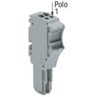 WAGO ELETTRONICA - Spina femmina per 1 conduttore.Push-in CAGE CLAMP®.1,5 mm².grigio