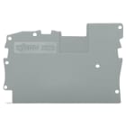WAGO ELETTRONICA - Piastra terminale e intermedia.spessore 1 mm.grigio