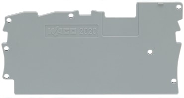 WAGO ELETTRONICA - Piastra terminale e intermedia.spessore 1 mm.grigio