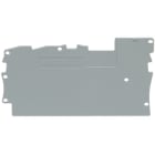 WAGO ELETTRONICA - Piastra terminale e intermedia.spessore 1 mm.grigio