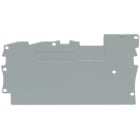 WAGO ELETTRONICA - Piastra terminale e intermedia.spessore 1 mm.grigio