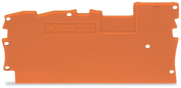 WAGO ELETTRONICA - Piastra terminale e intermedia.spessore 1 mm.arancione