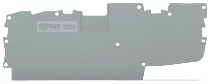 WAGO ELETTRONICA - Piastra terminale e intermedia.spessore 1 mm.grigio