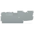 WAGO ELETTRONICA - Piastra terminale e intermedia.spessore 1 mm.grigio
