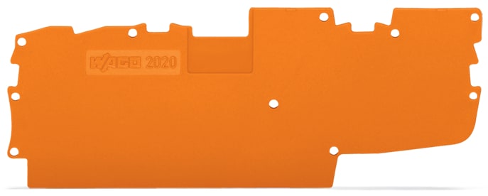 WAGO ELETTRONICA - Piastra terminale e intermedia.spessore 1 mm.arancione