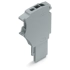 WAGO ELETTRONICA - Modulo iniziale per connettore femmina per 1 conduttore.Push-in CAGE CLAMP®.1,5 mm².grigio 2020-161