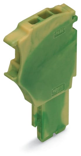 WAGO ELETTRONICA - Modulo iniziale per connettore femmina per 1 conduttore.Push-in CAGE CLAMP®.1,5 mm².verde-giallo