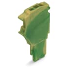 WAGO ELETTRONICA - Modulo iniziale per connettore femmina per 1 conduttore.Push-in CAGE CLAMP®.1,5 mm².verde-giallo