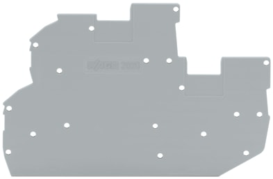 WAGO ELETTRONICA - Piastra terminale e intermedia.spessore 1 mm.grigio