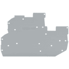 WAGO ELETTRONICA - Piastra terminale e intermedia.spessore 1 mm.grigio 2020-2291