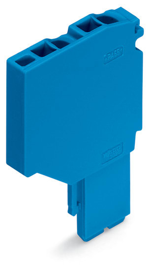 WAGO ELETTRONICA - Modulo iniziale per connettore femmina per 2 conduttori.Push-in CAGE CLAMP®.1,5 mm².blu