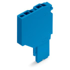 WAGO ELETTRONICA - Modulo iniziale per connettore femmina per 2 conduttori.Push-in CAGE CLAMP®.1,5 mm².blu