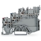 WAGO ELETTRONICA - Morsetto per sensore per 3 conduttori.per sensori PNP (commutazione del positivo).1 mm².grigio 2020-5311