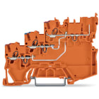 WAGO ELETTRONICA - Morsetto di alimentazione per sensore per 3 conduttori.per sensori PNP (commutazione del positivo).1 mm².arancione 2020-5372