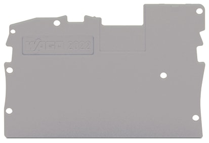 WAGO ELETTRONICA - Piastra terminale e intermedia.spessore 1 mm.grigio