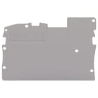 WAGO ELETTRONICA - Piastra terminale e intermedia.spessore 1 mm.grigio