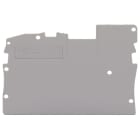 WAGO ELETTRONICA - Piastra terminale e intermedia.spessore 1 mm.grigio