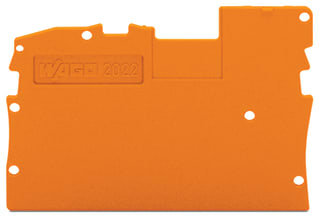 WAGO ELETTRONICA - Piastra terminale e intermedia.spessore 1 mm.arancione
