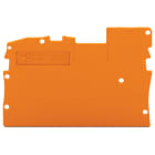 WAGO ELETTRONICA - Piastra terminale e intermedia.spessore 1 mm.arancione
