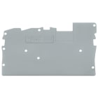 WAGO ELETTRONICA - Piastra terminale e intermedia.spessore 1 mm.grigio