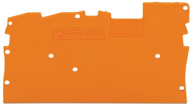 WAGO ELETTRONICA - Piastra terminale e intermedia.spessore 1 mm.arancione