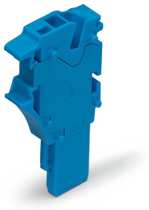 WAGO ELETTRONICA - Modulo iniziale per connettore femmina per 1 conduttore.Push-in CAGE CLAMP®.4 mm².blu