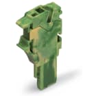 WAGO ELETTRONICA - Modulo iniziale per connettore femmina per 1 conduttore.Push-in CAGE CLAMP®.4 mm².verde-giallo