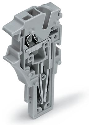 WAGO ELETTRONICA - Modulo terminale per connettore femmina per 1 conduttore.Push-in CAGE CLAMP®.4 mm².grigio