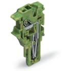 WAGO ELETTRONICA - Modulo terminale per connettore femmina per 1 conduttore.Push-in CAGE CLAMP®.4 mm².verde-giallo