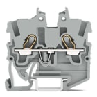 WAGO ELETTRONICA - Morsetto miniaturizzato passante per 2 conduttori.con slot operativi.1 mm².grigio