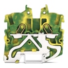 WAGO ELETTRONICA - Morsetto di terra miniaturizzato per 2 conduttori.con slot operativi.1 mm².verde-giallo 2050-1207