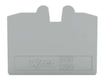 WAGO ELETTRONICA - Piastra terminale e intermedia.spessore 1,1 mm.grigio