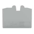 WAGO ELETTRONICA - Piastra terminale e intermedia.spessore 1,1 mm.grigio