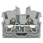 WAGO ELETTRONICA - Morsetto miniaturizzato passante per 2 conduttori.con slot operativi.1 mm².grigio
