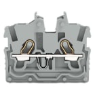 WAGO ELETTRONICA - Morsetto miniaturizzato passante per 2 conduttori.con slot operativi.1 mm².grigio