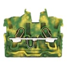 WAGO ELETTRONICA - Morsetto miniaturizzato passante per 2 conduttori.con slot operativi.1 mm².verde-giallo