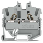 WAGO ELETTRONICA - Morsetto miniaturizzato passante per 2 conduttori.con slot operativi.2,5 mm².grigio