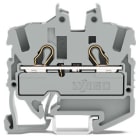 WAGO ELETTRONICA - Morsetto miniaturizzato passante per 2 conduttori.con slot operativi.2,5 mm².grigio
