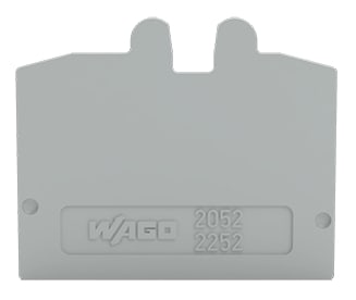 WAGO ELETTRONICA - Piastra terminale.grigio